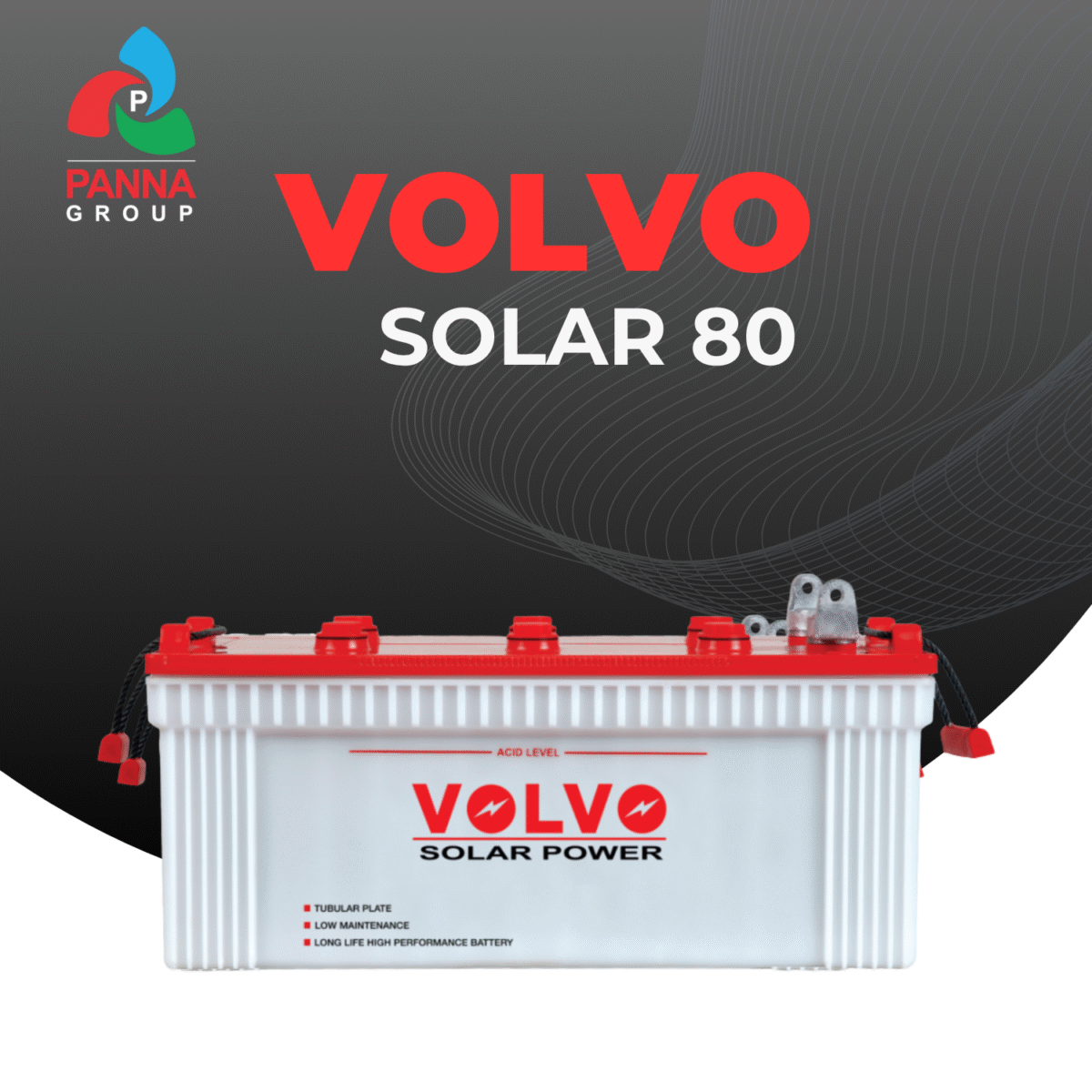 volvo solar battery 80ah