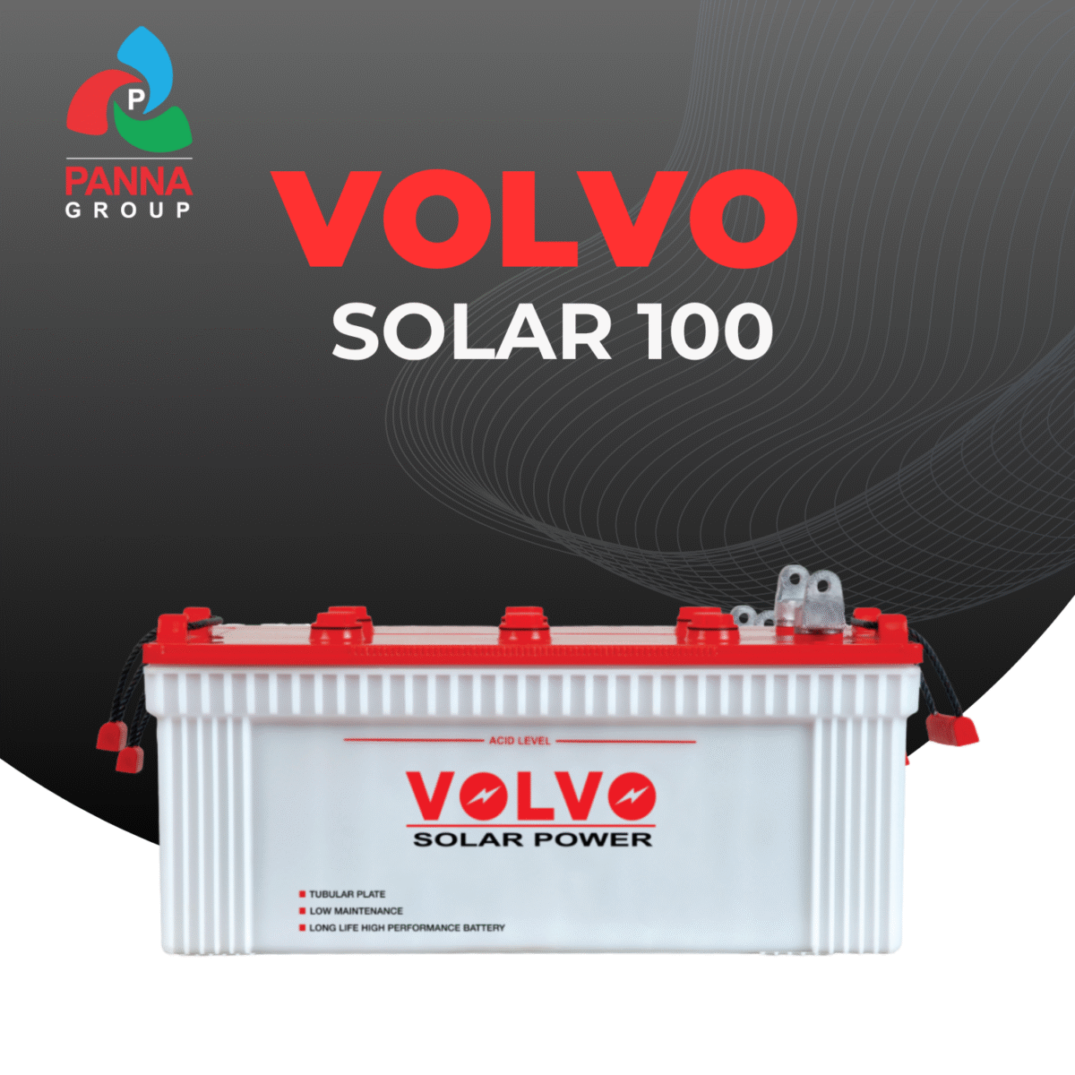 volvo 100ah solar battery