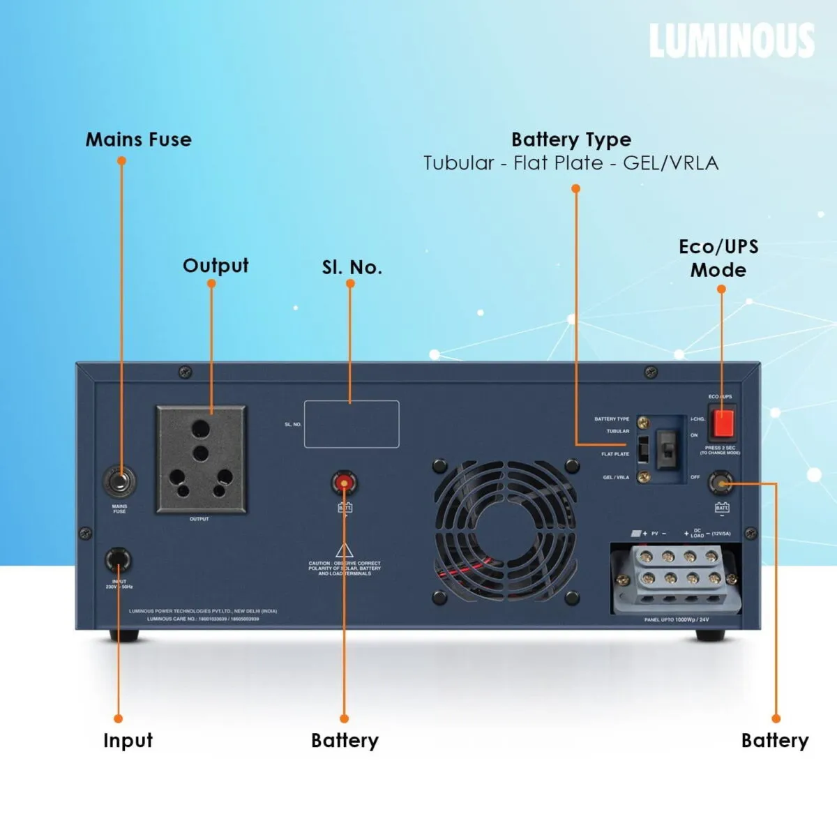 Luminous Solar NXG 12v 850e