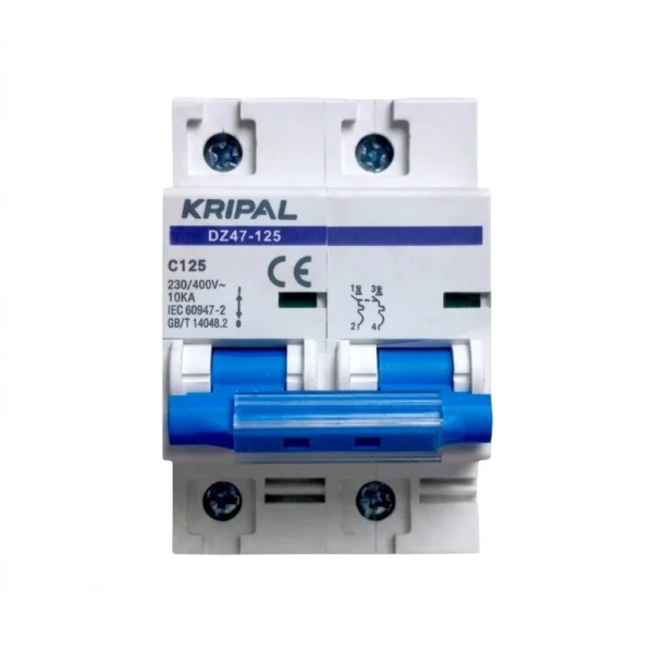 AC MCB Miniature Circuit Breaker 125A Overload & Short Circuit Protection